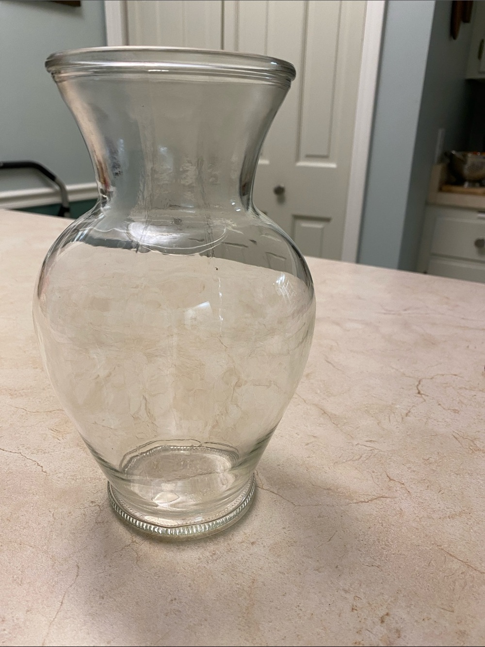 Classic Fluted Large Glass Vase